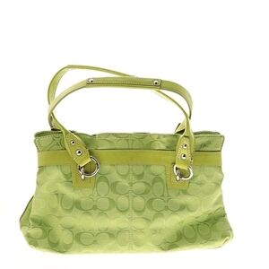 Coach Lime Green Shoulder Bag